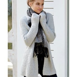 LA Hearts Chunky Grey Knit Cardigan